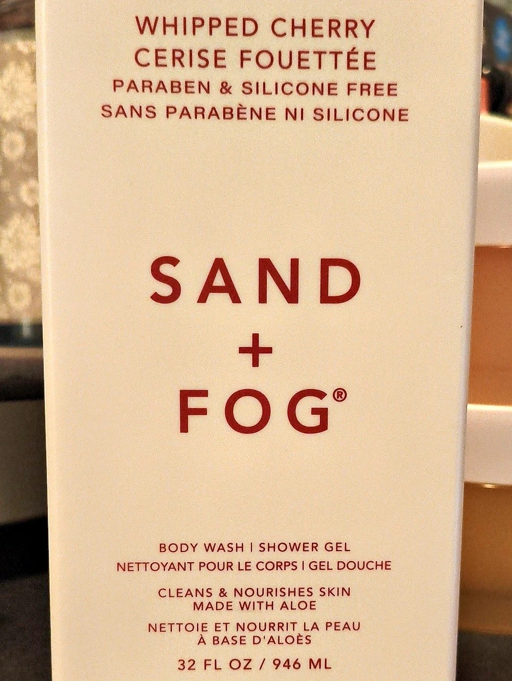 SAND + FOG Whipped Cherry Body Wash 32 fl oz NWT
